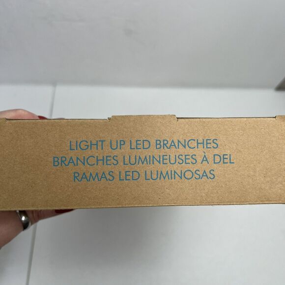 Avon Light Up LED Lighted Branches Pack Clear White Floral W/ Beads 24in NEW - Picture 6 of 12